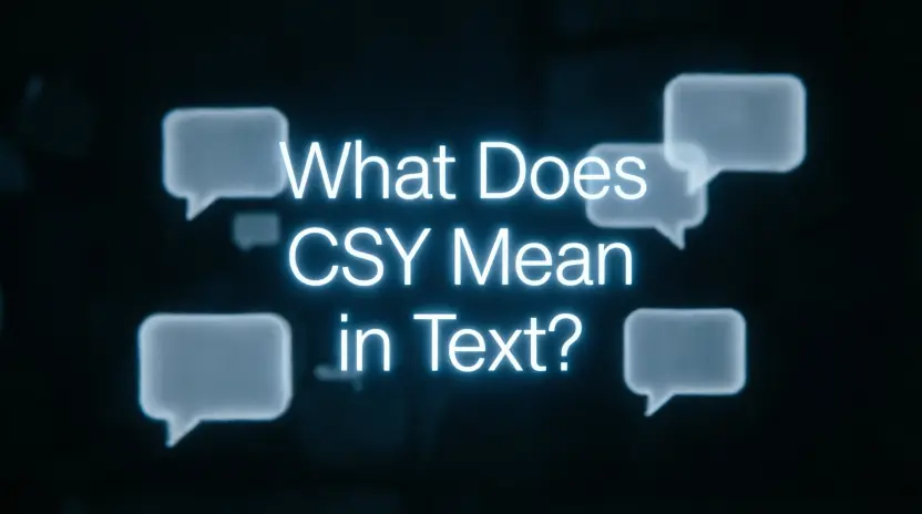 What Does CSY Mean in Text?