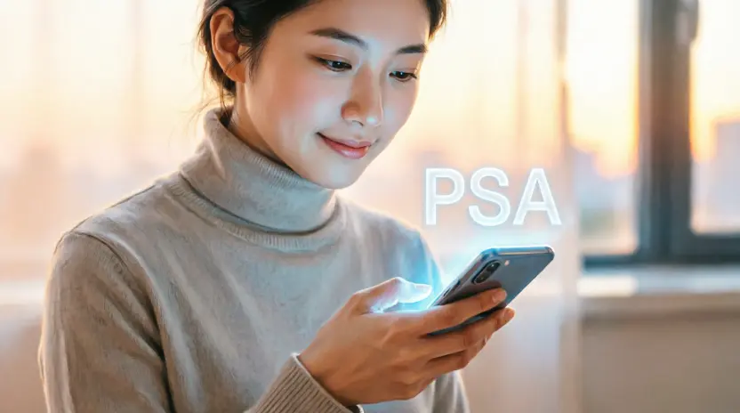 what psa mean in text