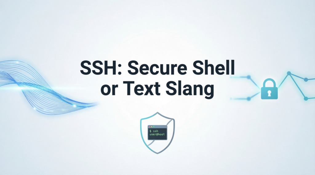What Does “SSH” Mean in Text?