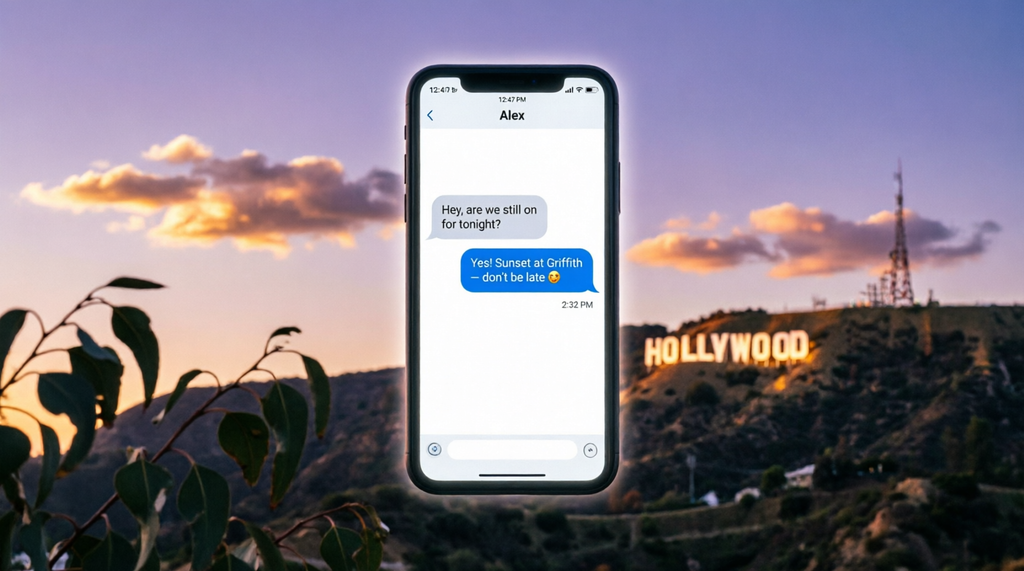 Hollywood Meaning in a Text Message