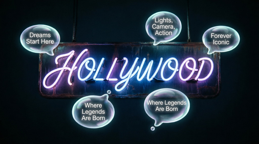 What Does Hollywood Mean in Text?